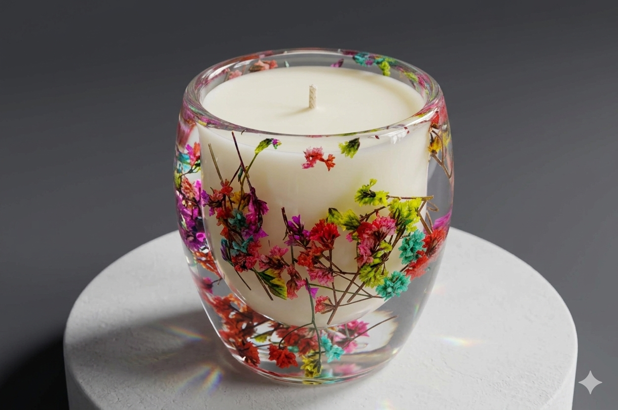 Forever flower Candle cup