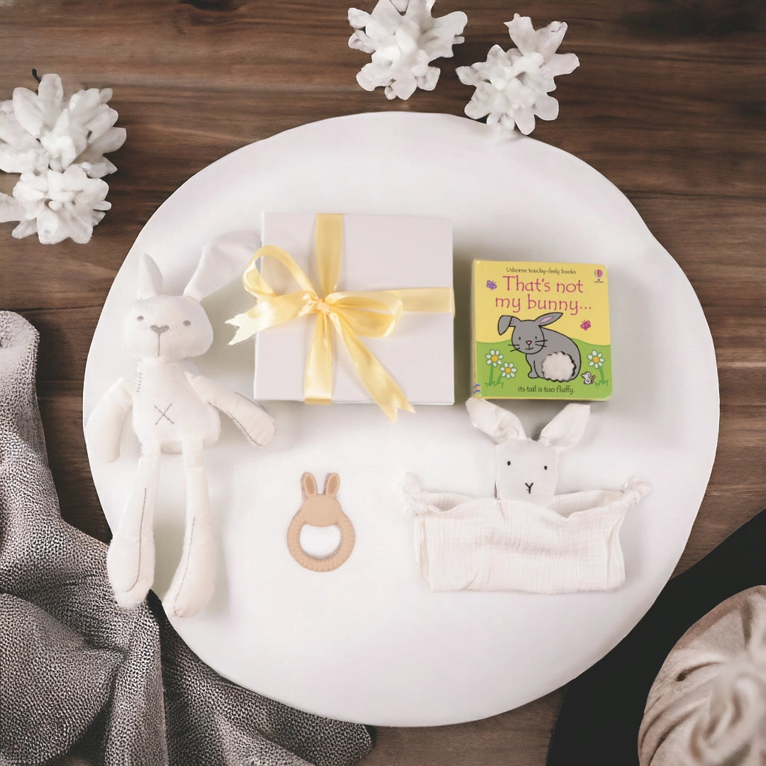 bunny gender neutral baby hamper