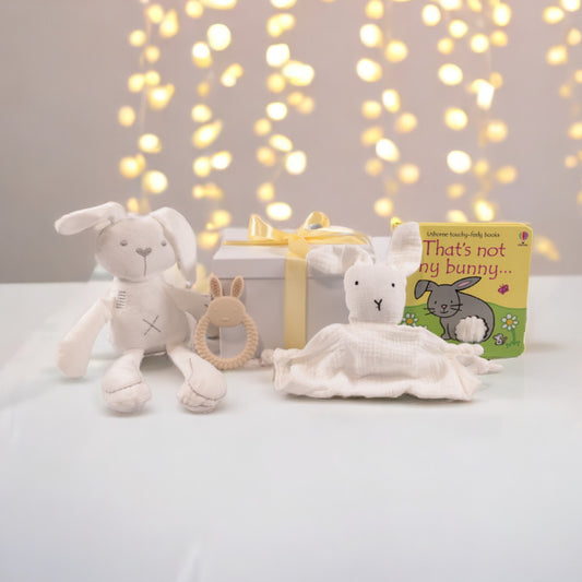 bunny gender neutral baby hamper