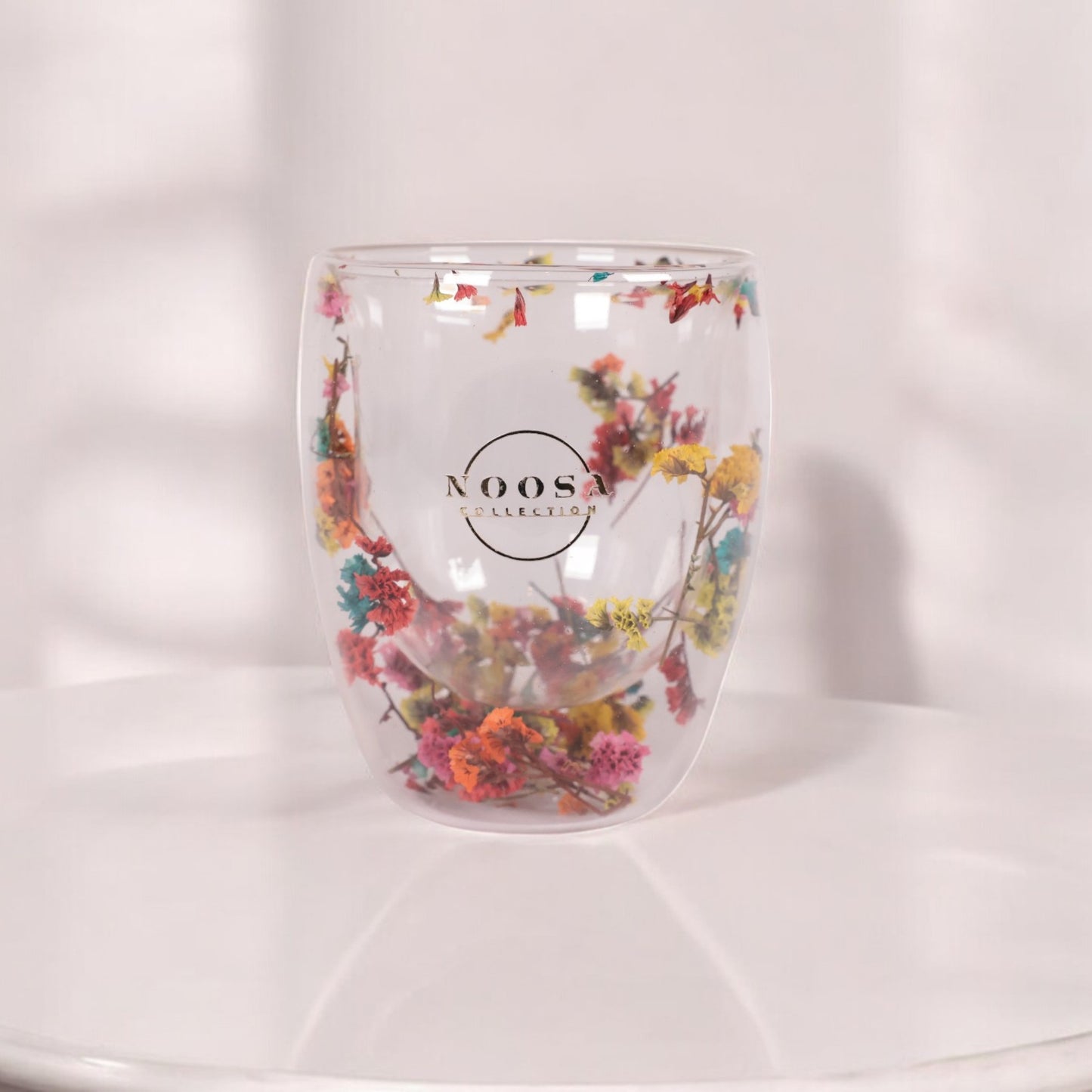 Preserved flowers 300ml glass cup